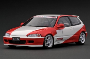 予約 イグニッションモデル1/18 ホンダ シビック EG6 (ホワイト/レッド