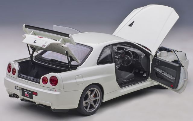 オートアート　GT-R　スカイライン　R34｜ミニカーショップ　ディーズ・サーキット　予約　日産　1/18　VスペックII